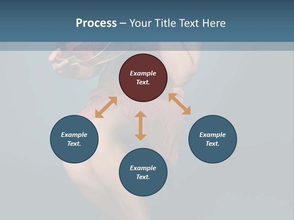 Corset Heart Shaped Blond PowerPoint Template