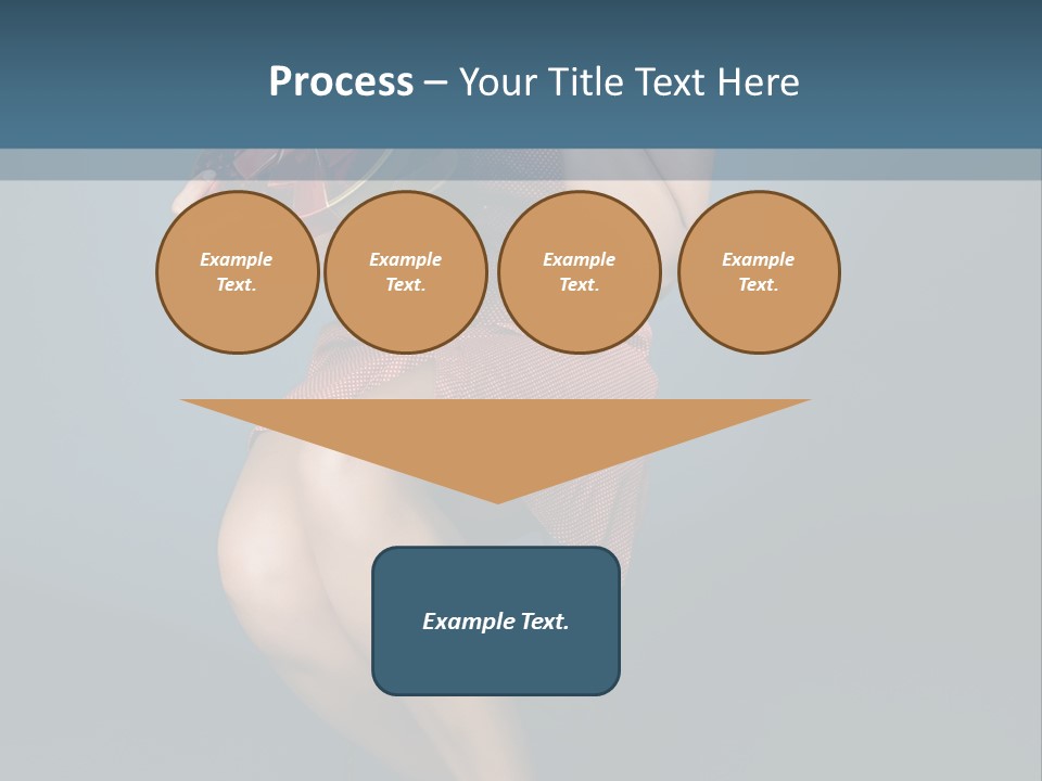 Corset Heart Shaped Blond PowerPoint Template