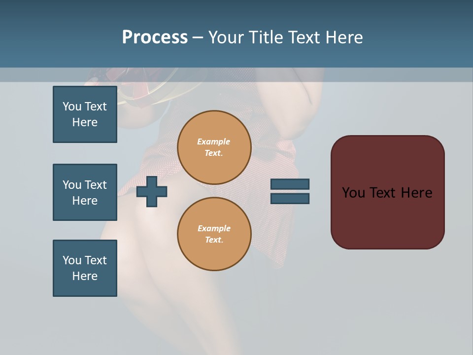 Corset Heart Shaped Blond PowerPoint Template