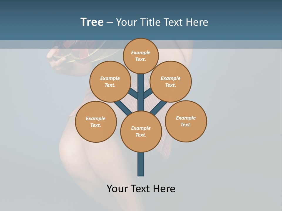 Corset Heart Shaped Blond PowerPoint Template