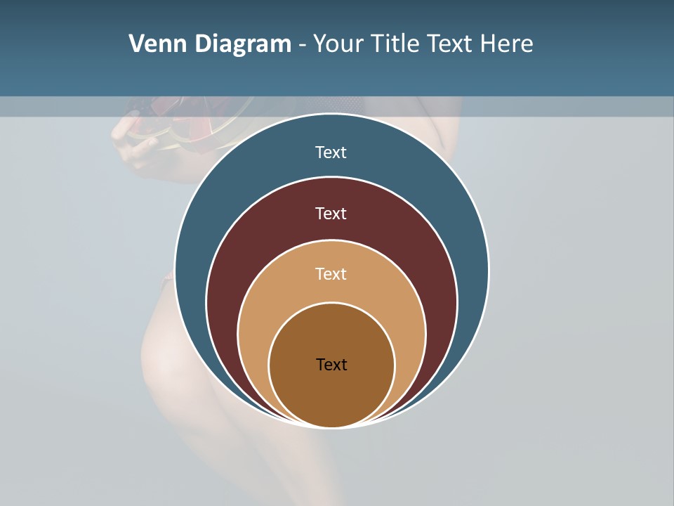 Corset Heart Shaped Blond PowerPoint Template