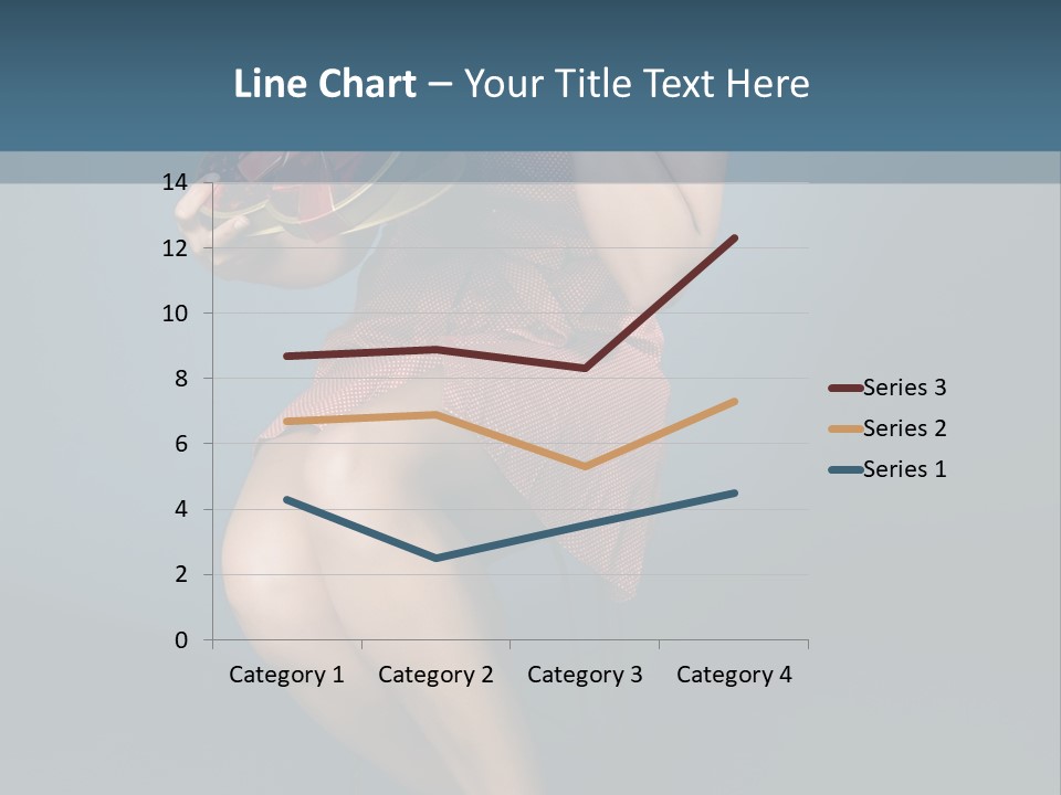 Corset Heart Shaped Blond PowerPoint Template