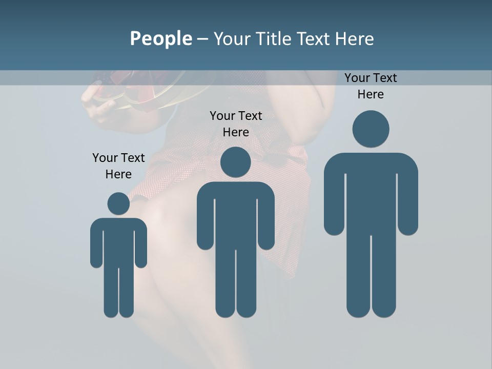 Corset Heart Shaped Blond PowerPoint Template