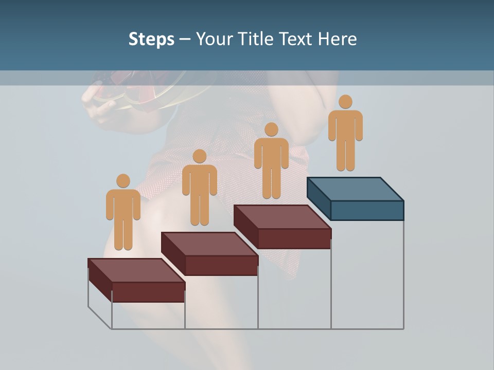 Corset Heart Shaped Blond PowerPoint Template