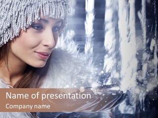 Winter Girls PowerPoint Template
