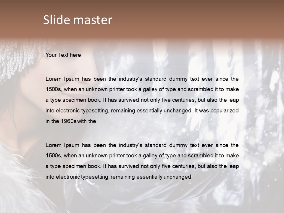 Winter Girls PowerPoint Template