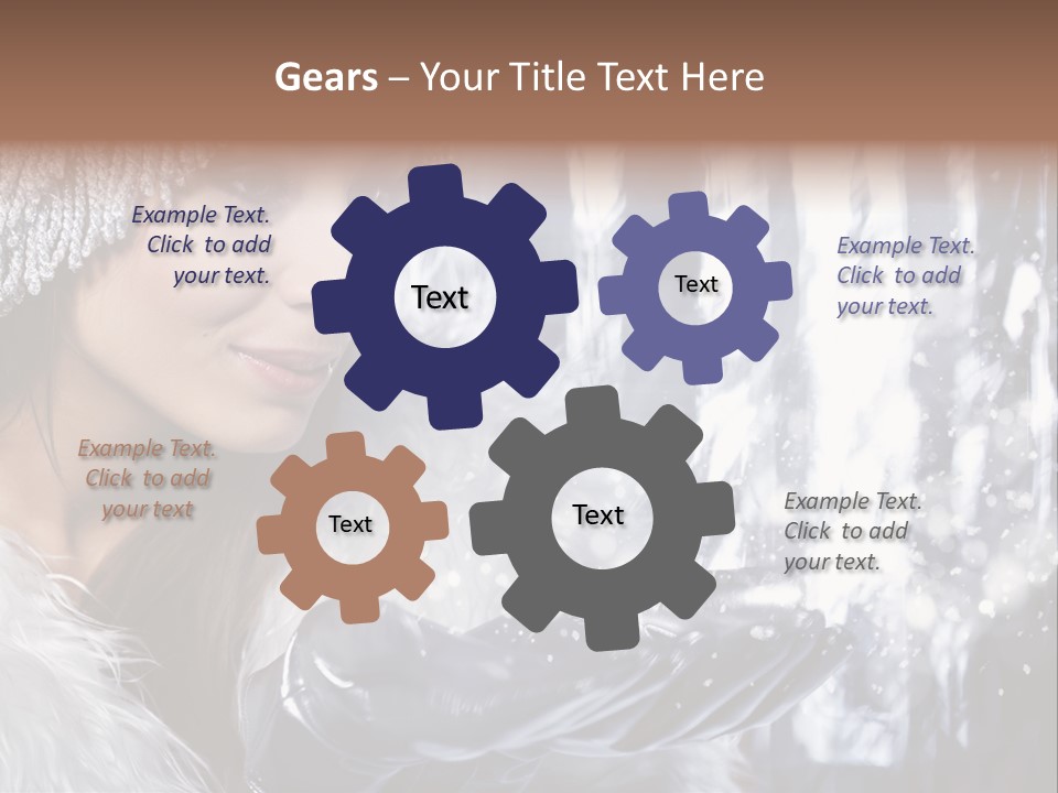 Winter Girls PowerPoint Template