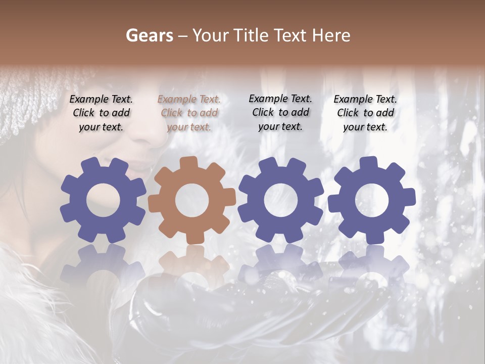 Winter Girls PowerPoint Template