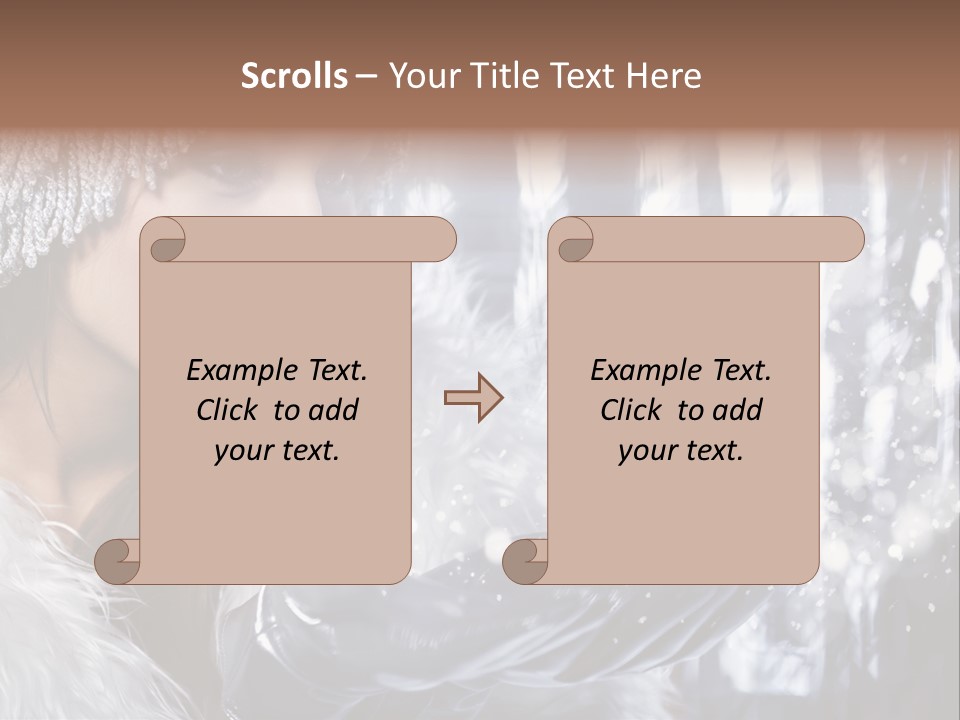 Winter Girls PowerPoint Template