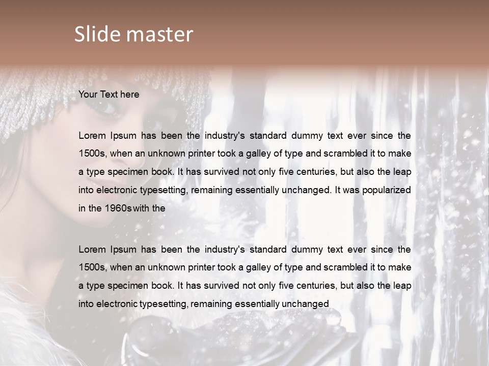 Winter Happy People PowerPoint Template