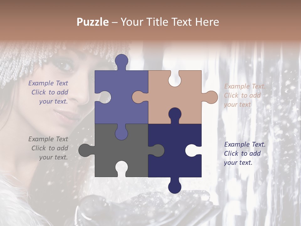 Winter Happy People PowerPoint Template