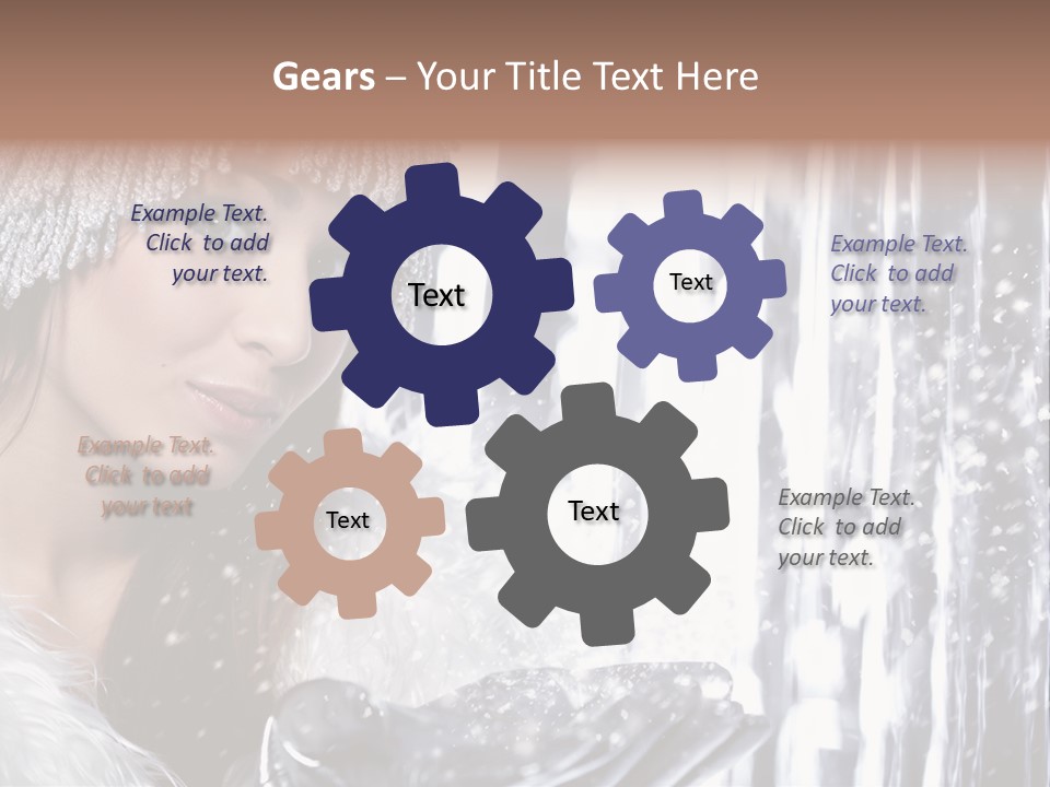 Winter Happy People PowerPoint Template