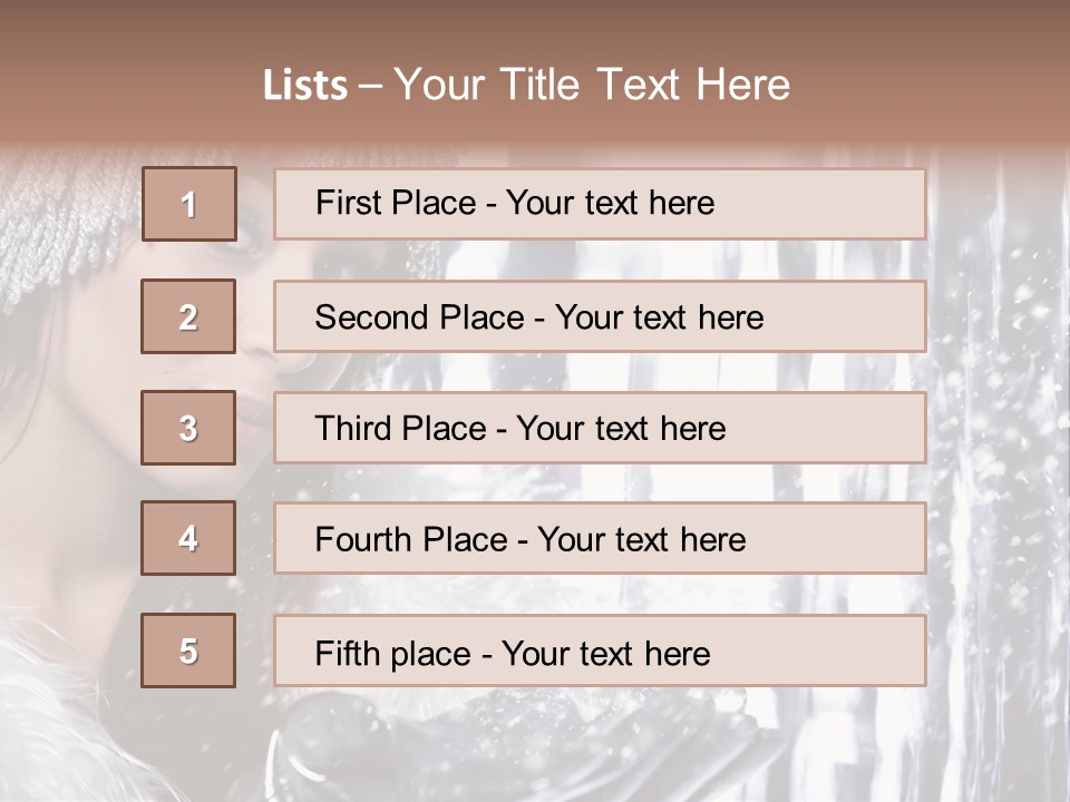Winter Happy People PowerPoint Template
