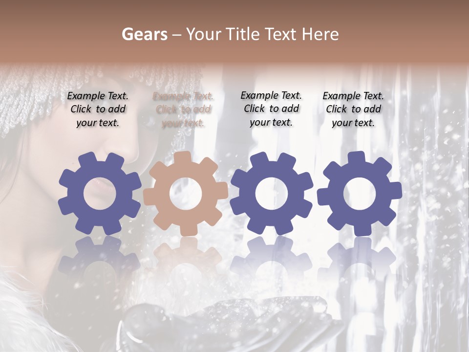 Winter Happy People PowerPoint Template