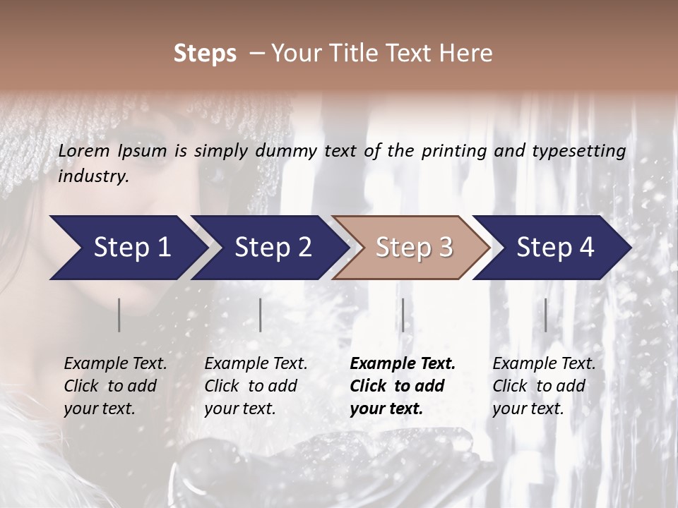 Winter Happy People PowerPoint Template