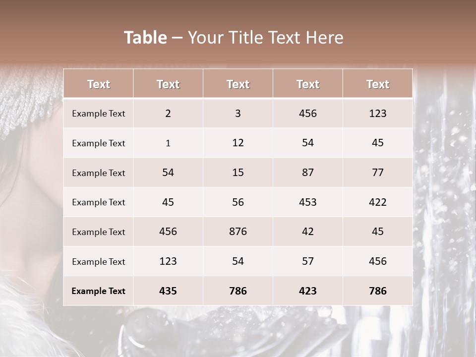 Winter Happy People PowerPoint Template