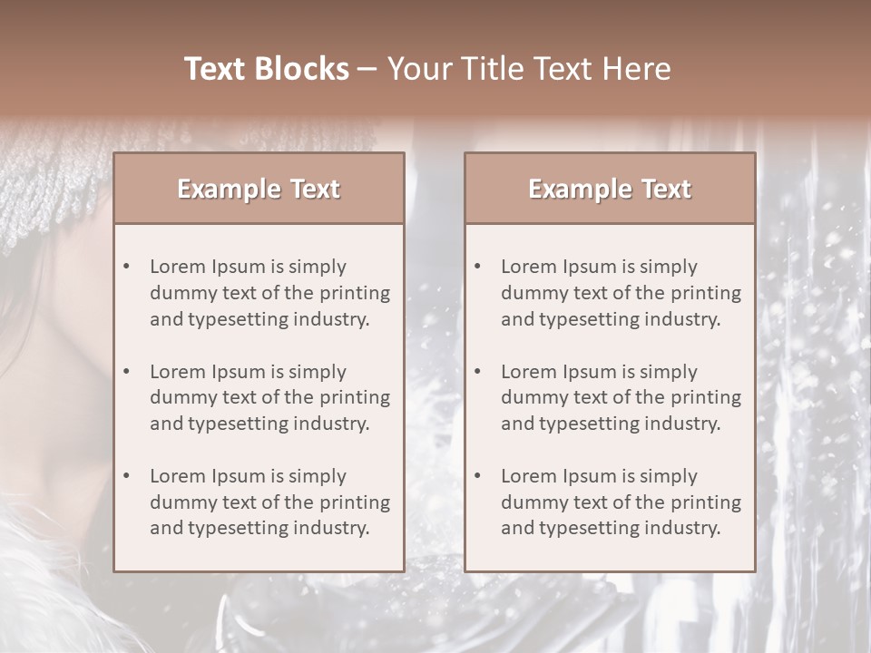 Winter Happy People PowerPoint Template