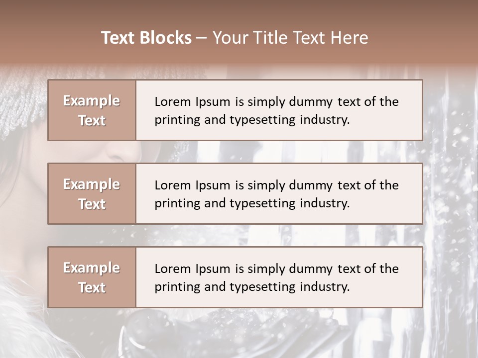 Winter Happy People PowerPoint Template