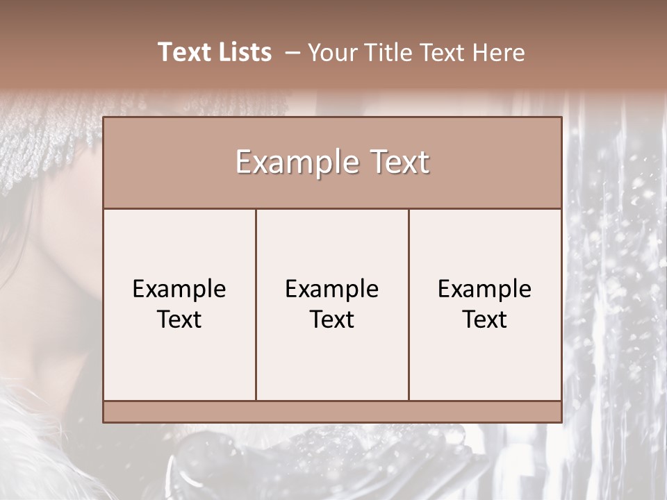 Winter Happy People PowerPoint Template