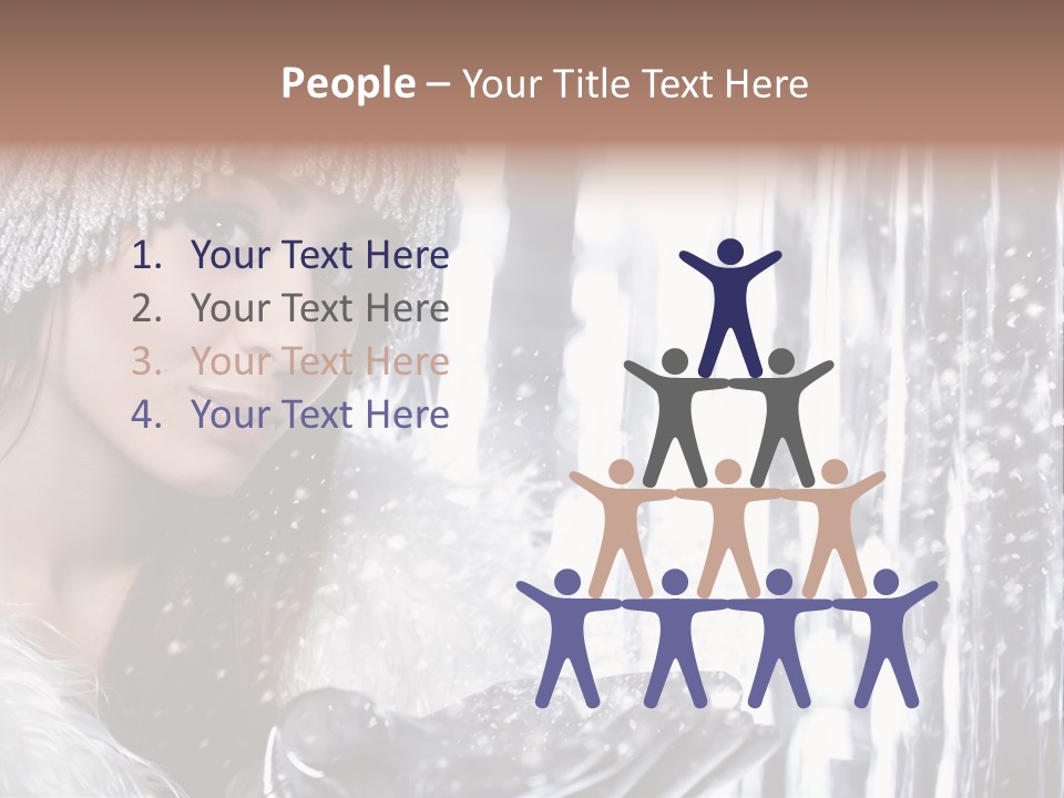 Winter Happy People PowerPoint Template