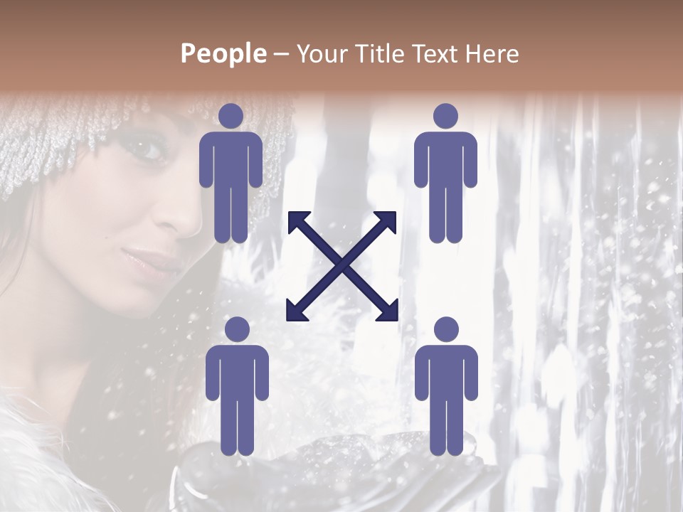 Winter Happy People PowerPoint Template