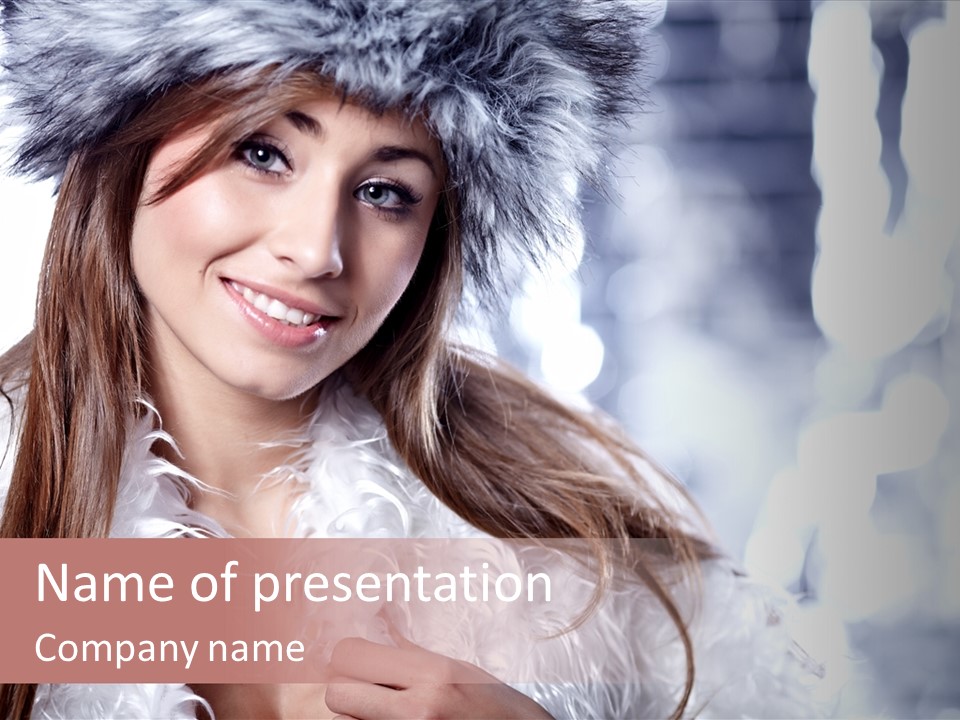 Winter Girls PowerPoint Template