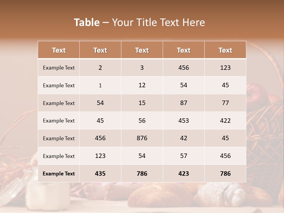 Bebe Panadero PowerPoint Template
