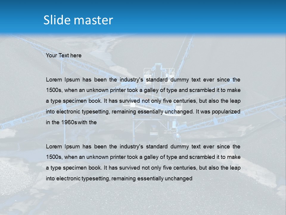 Background Mining PowerPoint Template