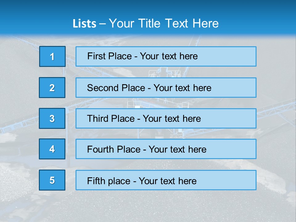 Background Mining PowerPoint Template