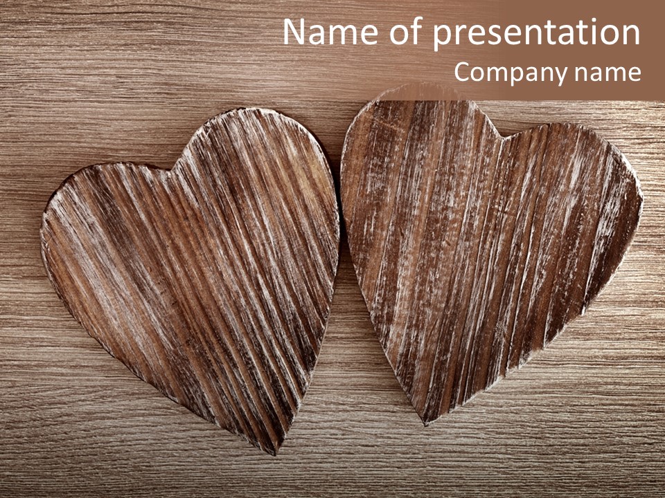 Love Wood PowerPoint Template