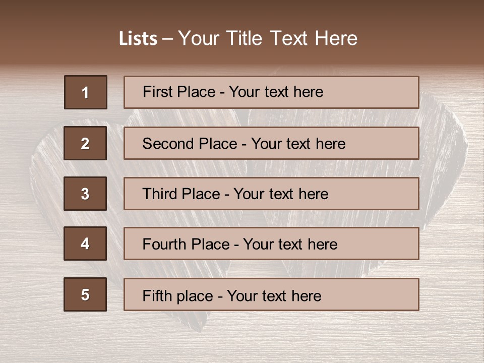 Love Wood PowerPoint Template