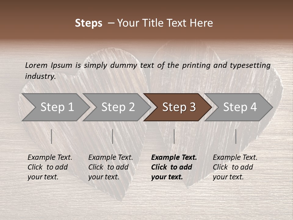 Love Wood PowerPoint Template