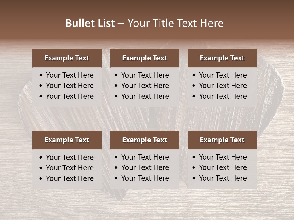 Love Wood PowerPoint Template