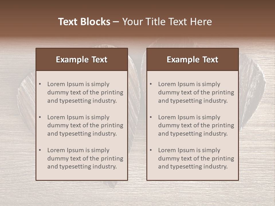 Love Wood PowerPoint Template