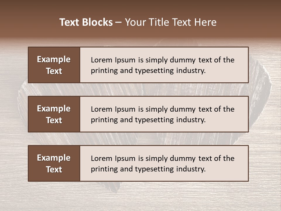 Love Wood PowerPoint Template
