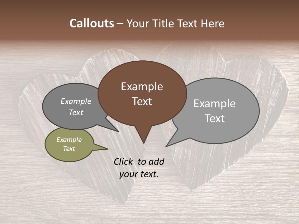 Love Wood PowerPoint Template