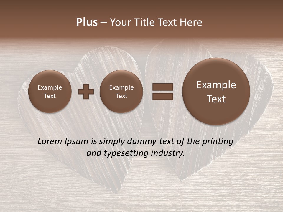 Love Wood PowerPoint Template