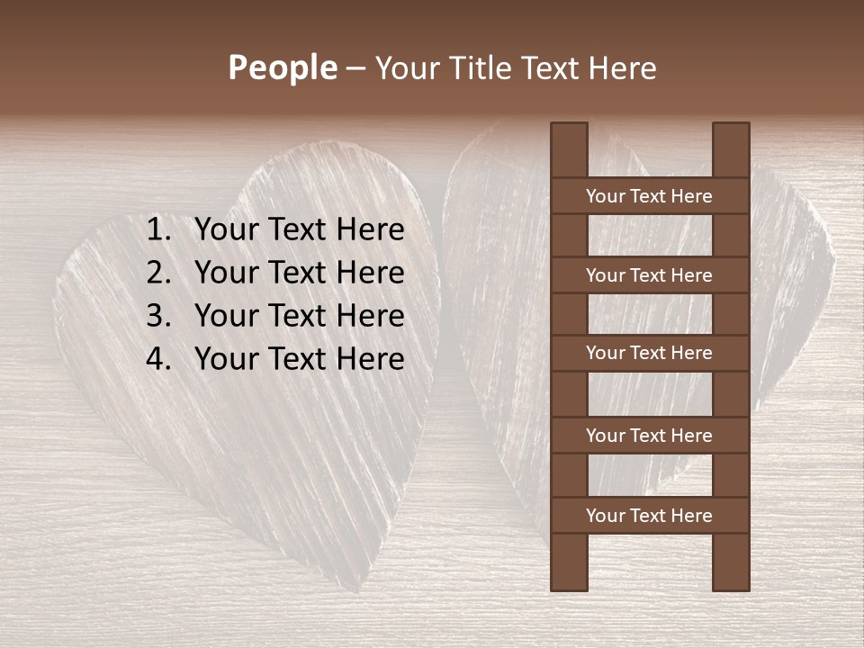 Love Wood PowerPoint Template