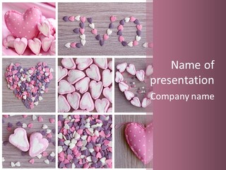 Hearts Collage PowerPoint Template