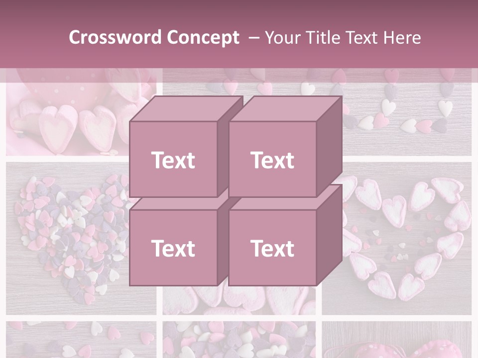Hearts Collage PowerPoint Template