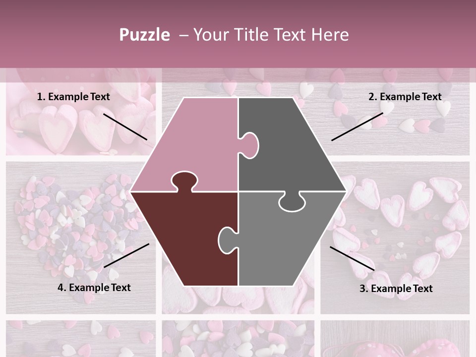 Hearts Collage PowerPoint Template