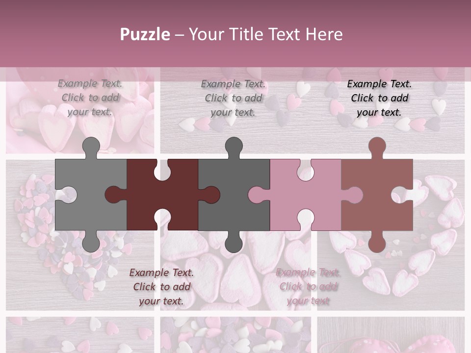 Hearts Collage PowerPoint Template