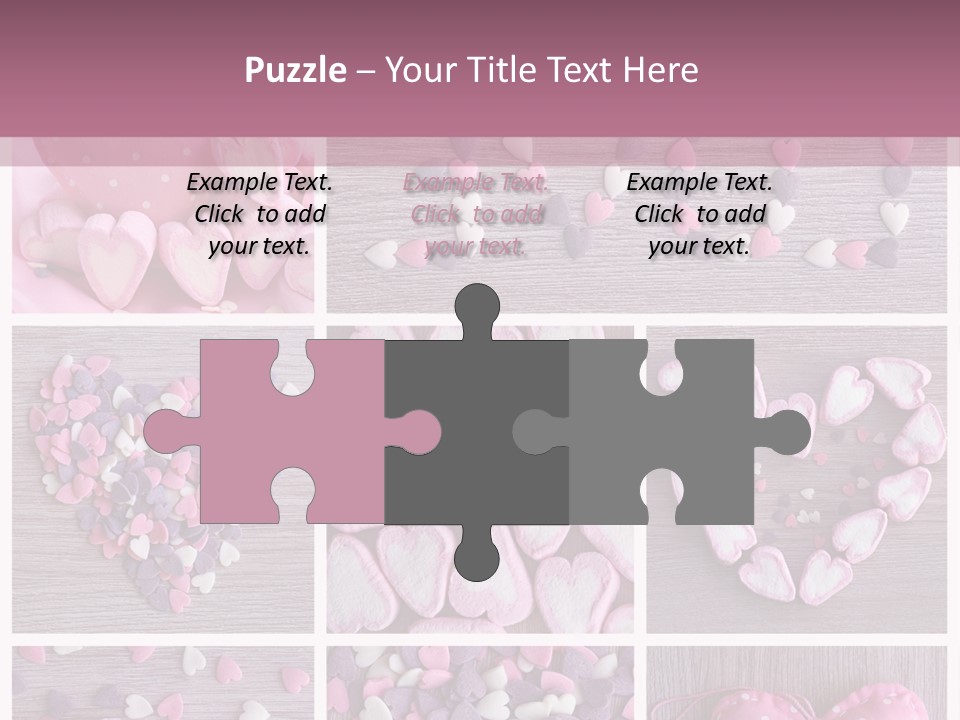 Hearts Collage PowerPoint Template