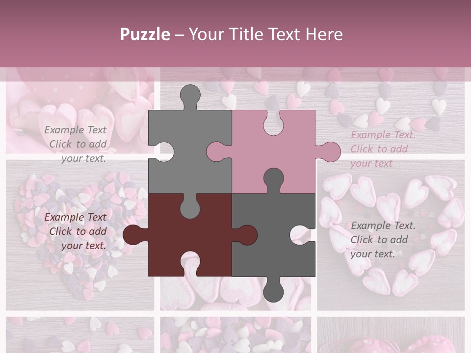 Hearts Collage PowerPoint Template