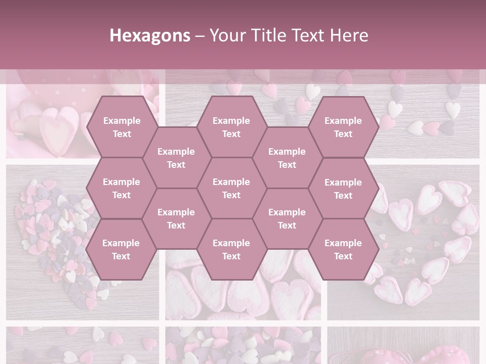 Hearts Collage PowerPoint Template