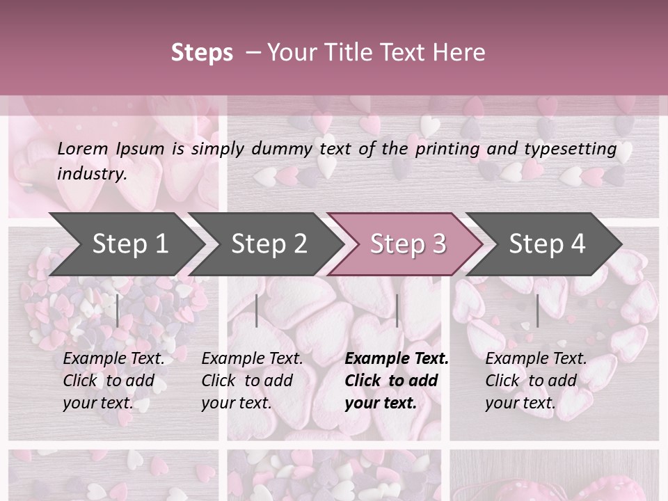 Hearts Collage PowerPoint Template