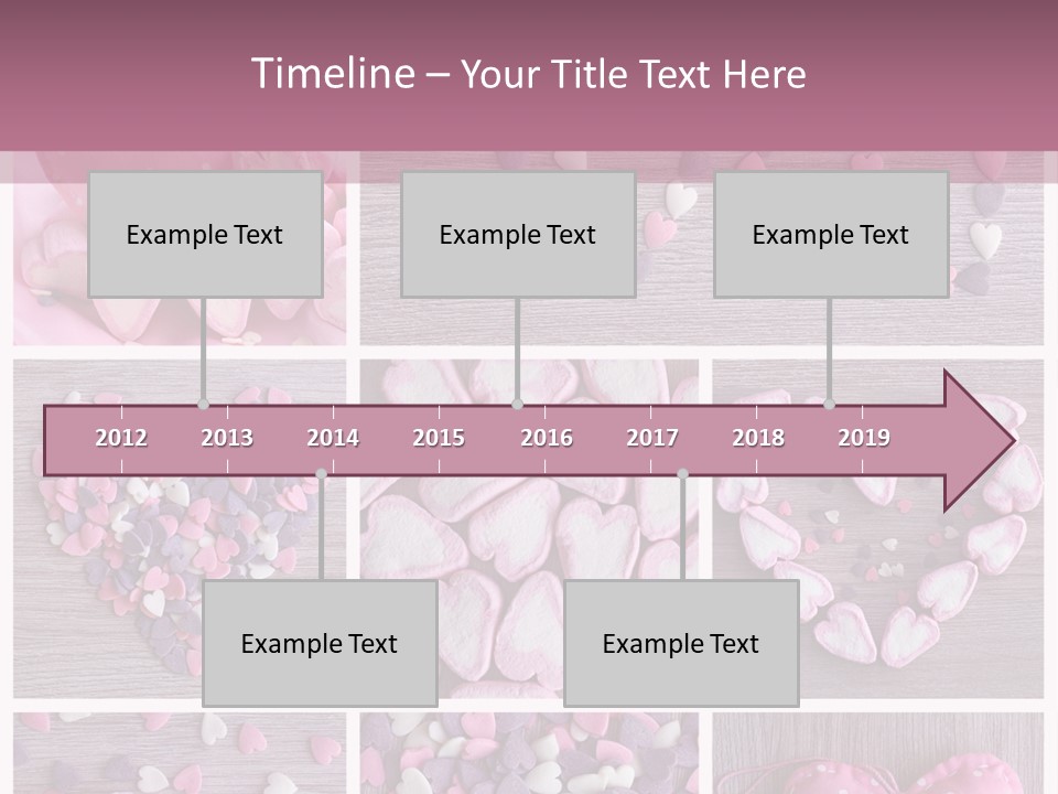 Hearts Collage PowerPoint Template