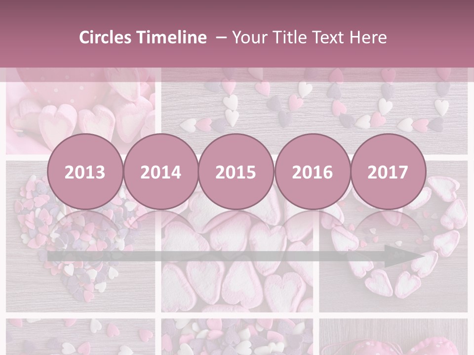 Hearts Collage PowerPoint Template