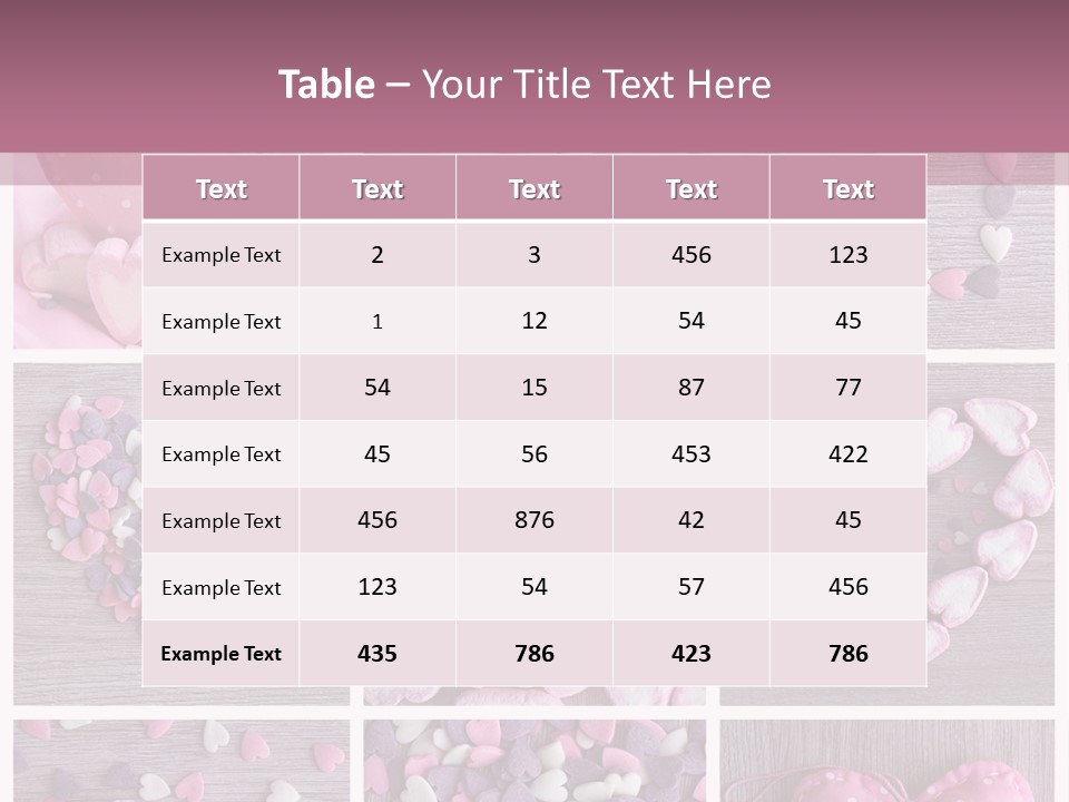 Hearts Collage PowerPoint Template