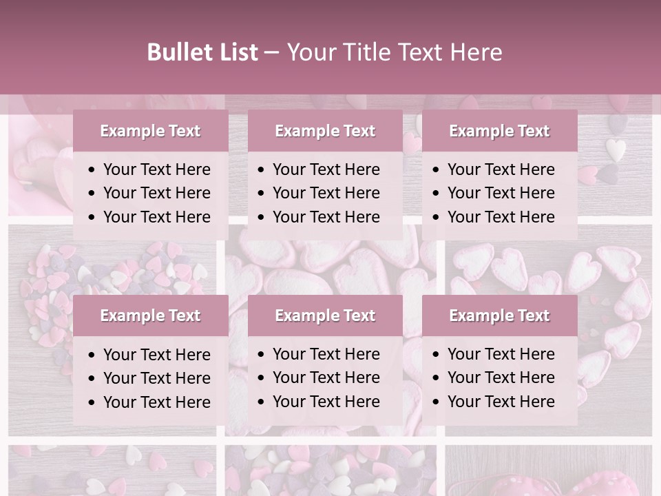 Hearts Collage PowerPoint Template